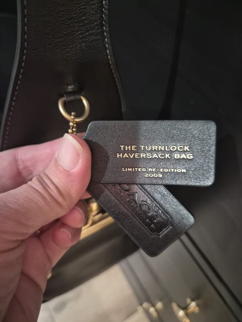 Coach Haversack Black Leather - Picture 4 of 9